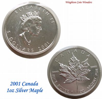 2001 1oz Silver Maple